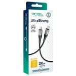 Ridea USB cable RC-US42 UltraStrong Type-C to Lightning 30W 2m Black