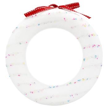 White Circle with Beads 21.5cm - buy, prices for MegaMarket - photo 1