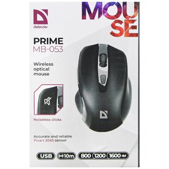 Миша Defender Prime MB-053 Black бездротова - купити, ціни на Auchan - фото 3