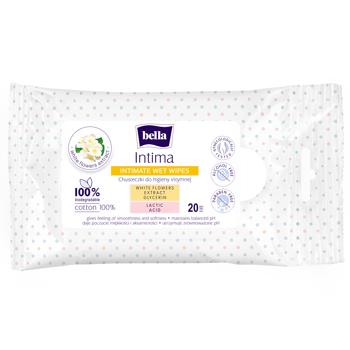 Bella Intima Wet Napkins for Intimate Hygiene 20pcs - buy, prices for NOVUS - photo 3