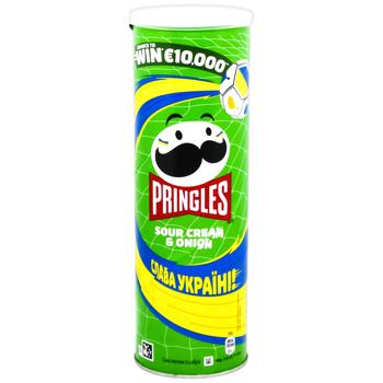 Pringles Sour Cream and Onion Flavored Potato Chips 165g - buy, prices for Chudo Market - photo 2