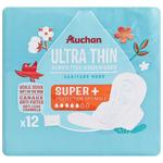 Auchan Ultra-thin Individually Packaged Sanitary Pads 12pcs