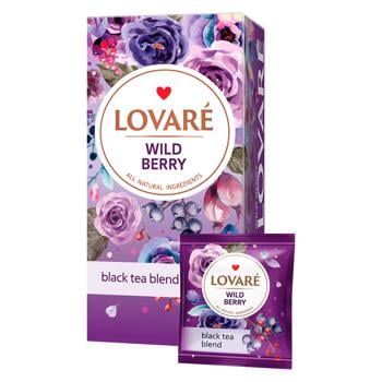 Чай чорний Lovare Wild Berries 1,5г*24шт - купити, ціни на За Раз - фото 1