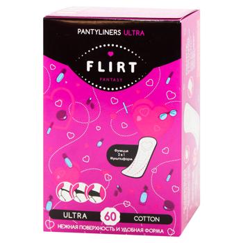 Fantasy Flirt Ultra Cotton Daily Pantyliners 60pcs - buy, prices for EKO Market - photo 1