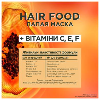 Маска Garnier Fructis Superfood Папайя для поврежденных волос 390мл - купить, цены на КОСМОС - фото 5