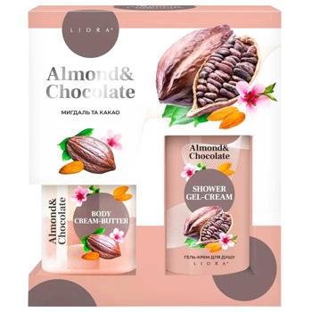 Liora Almond & Chocolate Shower Gel 250ml + Body Cream 150ml Skincare Gift Set - buy, prices for NOVUS - photo 1