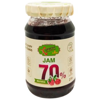 Steviyasan with Stevia Raspberry Jam 270g - buy, prices for Supermarket "Kharkiv" - photo 1