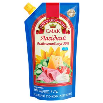 Korolivskyi Smak Lagidnyi Mayonnaise Sauce 30% 300g - buy, prices for - photo 1