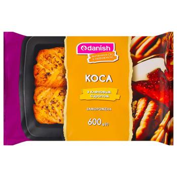 Изделие мучное Danish Коса с кленовым сиропом замороженная 600г