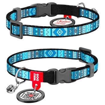 Нашийник для собак COLLAR WOUDOG Нейлон ХS - блакитний - купить, цены на MasterZoo - фото 1