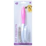 Щетка для животных двусторонняя 22,5х6,5см Q9001