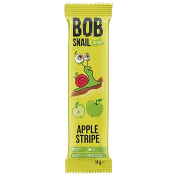 Цукерка Bob Snail Яблучний страйп 14г