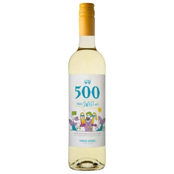 500 Vinho Verde White Semi-Sweet Wine 9.5% 0.75l - buy, prices for Biotus - photo 1