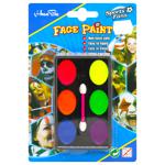 Face Paint with Sponge in 6 colors 82-3