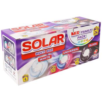 Капсулы для стирки Solar Multi Box 4в1 24шт - купить, цены на Auchan - фото 3