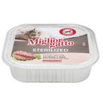 Корм вологий Miglior Gatto з лососем та рисом для стерилізованих котів 100г