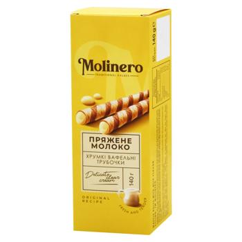 Molinero Waffle Sticks with Baked Milk 140g - buy, prices for Auchan - photo 1