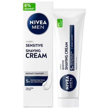 Nivea Shaving Cream for Sensitive Skin 100ml - buy, prices for Chudo Market - photo 1