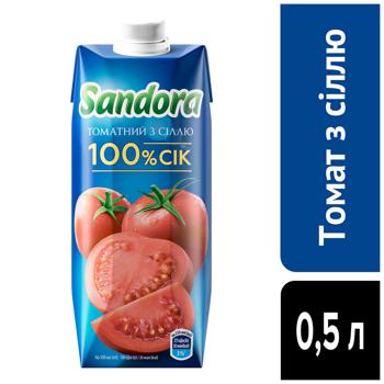 Сок Sandora томатный с солью 0,5л - купить, цены на Эпицентр FOOD - фото 4