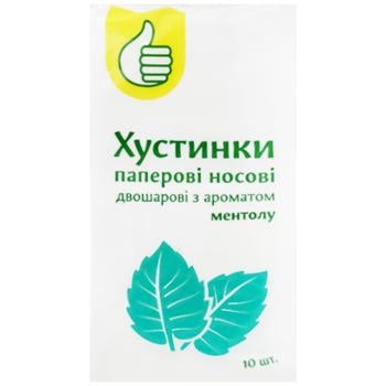 Auchan Handkerchiefs with menthol aroma 10pcs - buy, prices for Auchan - photo 1