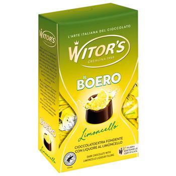 Witor's Il Boero Limoncello Dark Chocolate with Liqueur Filling 145g - buy, prices for METRO - photo 1