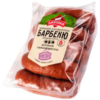 Ковбаски Забіяка Барбекю напівкопчені перший сорт - купити, ціни на Торба - фото 1