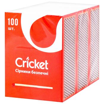 Cricket Safety Matches 3 Packs of 100pcs - buy, prices for EKO Market - photo 2