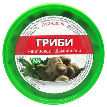 Печериці Еко-Овочі мариновані 500г - купити, ціни на Cупермаркет "Харків" - фото 2