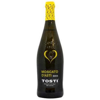 Вино игристое Tosti Moscato d’Asti белое сладкое 5,5% 0,75л - купить, цены на МегаМаркет - фото 1