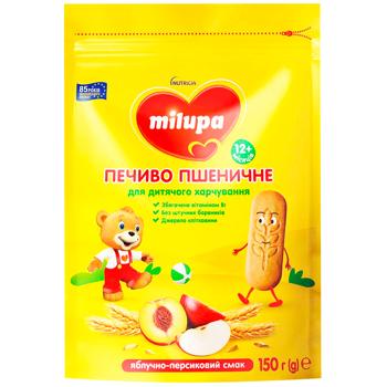 Milupa Baby Wheat Cookies with Apple-Peach from 12 months 150g