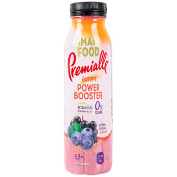 Йогурт Premialle Smart Food Бузина голубика амарант 1,3% 290г