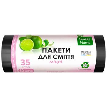 Пакеты для мусора Sweet Home Крепкие 35л 50шт - купить, цены на Торба - фото 1