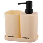 Набор для ванной Ardesto Vigor бежевый 380мл