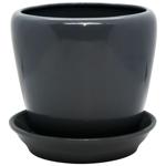 Grace Glossy Graphite Ceramic Pot 1.2l №2