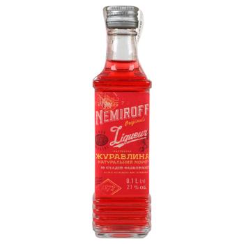 Настоянка Nemiroff Журавлина Штоф Оригінал 100мл - купити, ціни на AlcoHub - фото 1