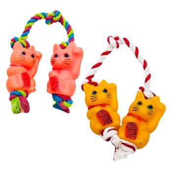 Cat of Happiness with a Rope Toy for Dogs 50cm