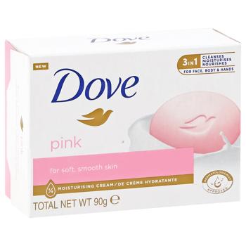 DOVE КР-МИЛО РОЖ НІЖН 90ГР - купити, ціни на Auchan - фото 1