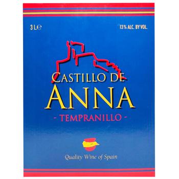 Castillo de Anna Tempranillo Red Dry Wine 13% 3l - buy, prices for Vostorg - photo 2