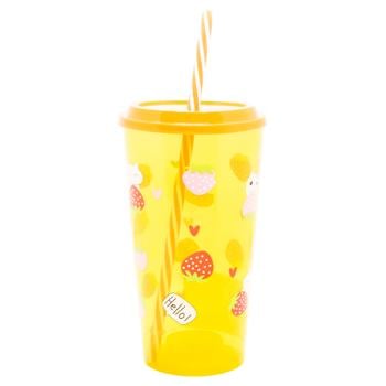 Стакан для напоїв Зед Фрукти 500мл в асортименті - купити, ціни на ЕКО Маркет - фото 1