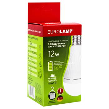 Лампа Eurolamp LED с аккумулятором A70 E27 4500K 12Вт - купить, цены на - фото 2