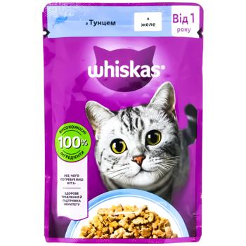 Корм вологий Whiskas з тунцем для котів 85г - купити, ціни на КОСМОС - фото 1