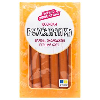 Smachno-Odnoznachno! Rumianchyky First Grade Wieners 225g - buy, prices for Ideal - photo 1