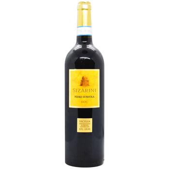 Вино Sizarini Nero D`Avola червоне сухе 13% 0,75л - купити, ціни на Cупермаркет "Харків" - фото 1