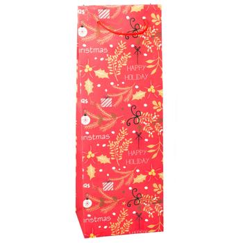 Пакет подарочный Листочки 125х90х350мм в ассортименте - купить, цены на - фото 2