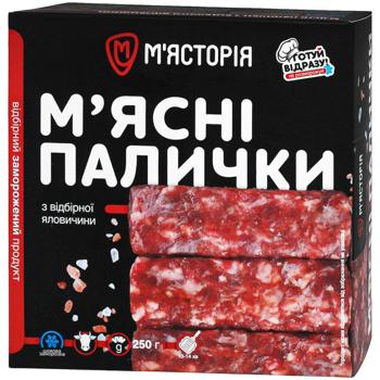 Мясные палочки Мястория из говядины 250г - купить, цены на КОСМОС - фото 1