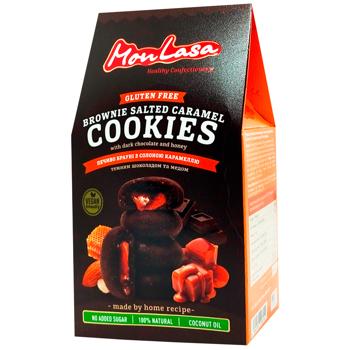 Печенье MonLasa Брауни с начинкой соленая карамель 120г