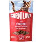 Ласощі для котів Carnilove Soft Snack із сардиною та полуницею 50г