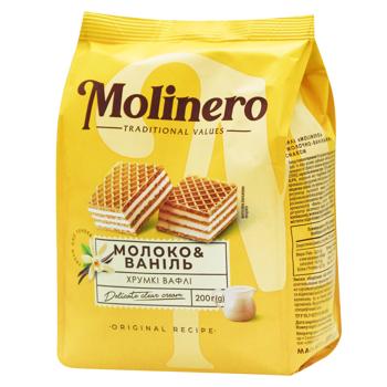 Molinero Waffles with Milk and Vanilla Flavour 200g