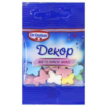 Посыпка кондитерская Dr.Oetker Бабочки микс 10г - купить, цены на Biotus - фото 1