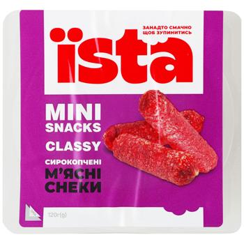 Снеки ЇSTA м’ясні Mini Snacks Classy с/к 120г - купить, цены на Эпицентр FOOD - фото 1